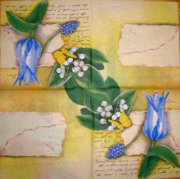051 Tulpen - 3-lagig (blau) - Ti-Flair - CS